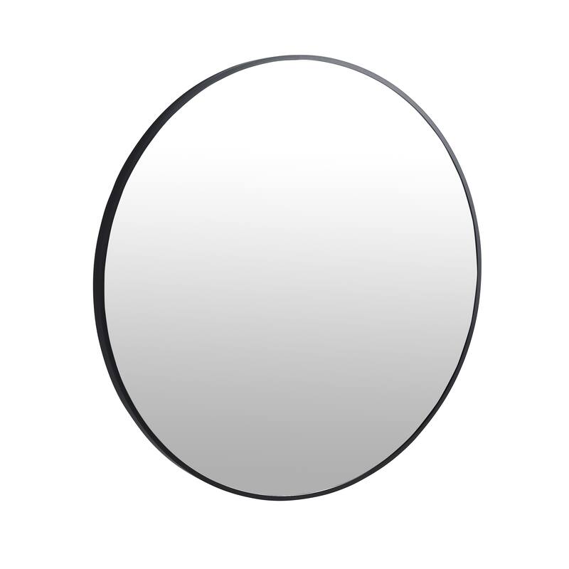 Topcraft Black Aluminum Framed Bathroom Mirror - 32"