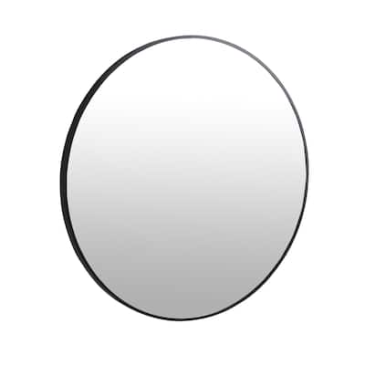 Topcraft Black Aluminum Framed Bathroom Mirror - 32"