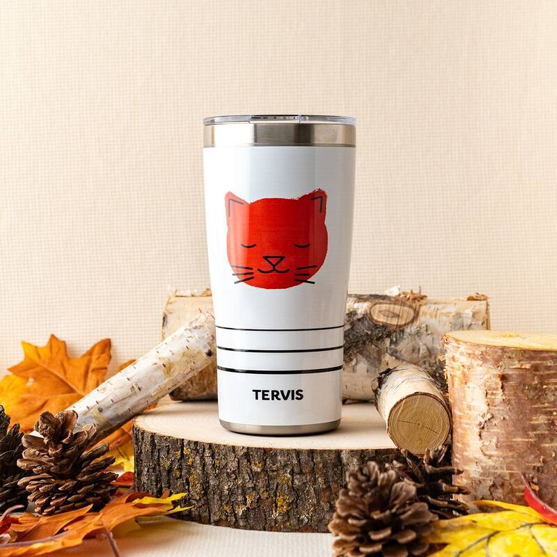Tervis Traveler Pet Face Triple Walled Insulated Travel Tumbler, Kitty