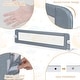 preview thumbnail 11 of 17, Gymax 2PCS 71'' Toddler Foldable Bed Rail w/ Adjustable Safety Strap