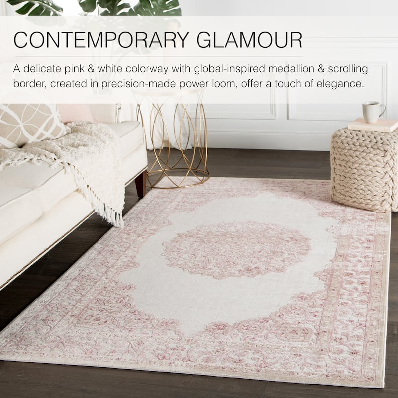 Juniper Home Fables Collection Oriental Medallion Area Rug