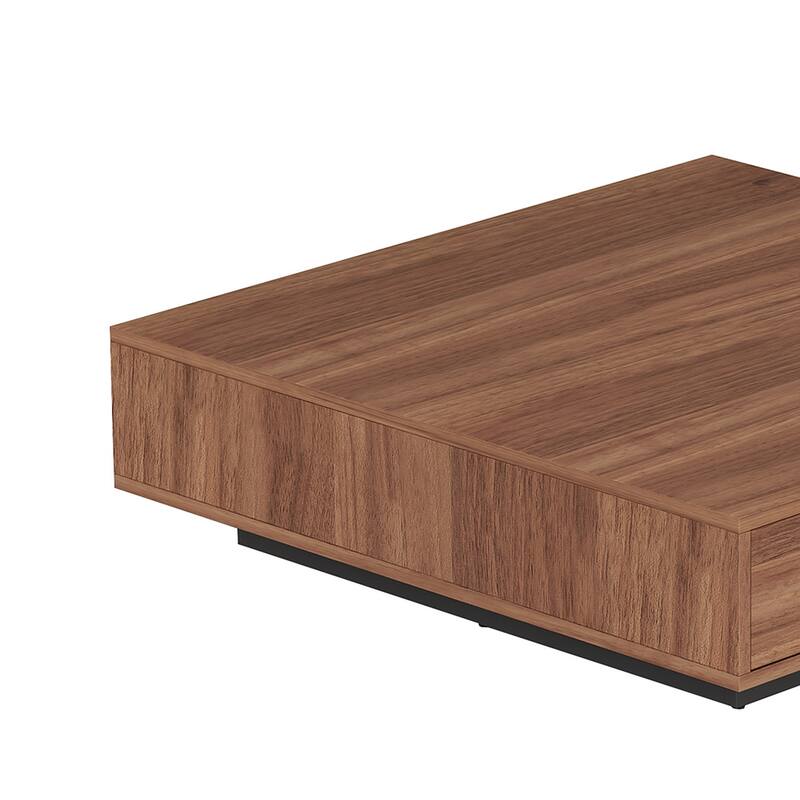 Somette Wooden Cocktail Table with 2 Drawers