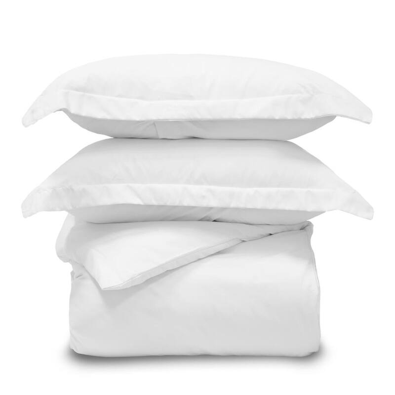 Jennifer Adams Lux Ultra Soft 3pc. Duvet Cover and Sham Set - White - King