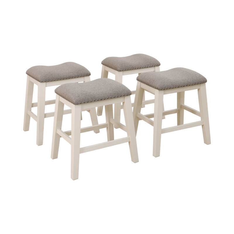 Oak Backless Seat Counter Stools