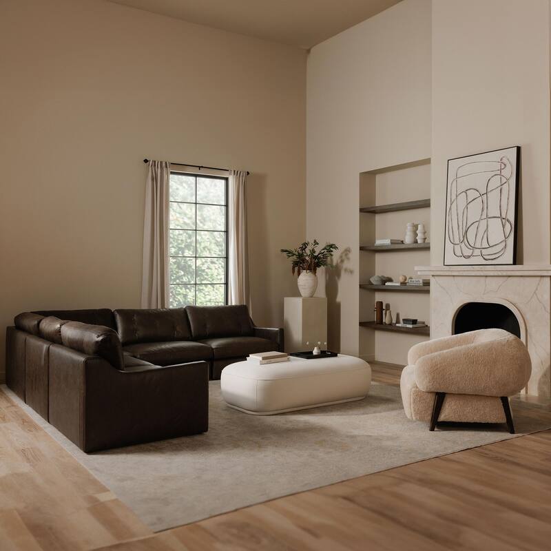 NADAAL STUDIOS Alston, Oversized Ottoman With Performance Fabric - 60"W x32"D x16"H