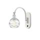 Option White and Polished Chrome / Clear Deco Swirl