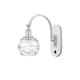 Option White and Polished Chrome / Clear Deco Swirl