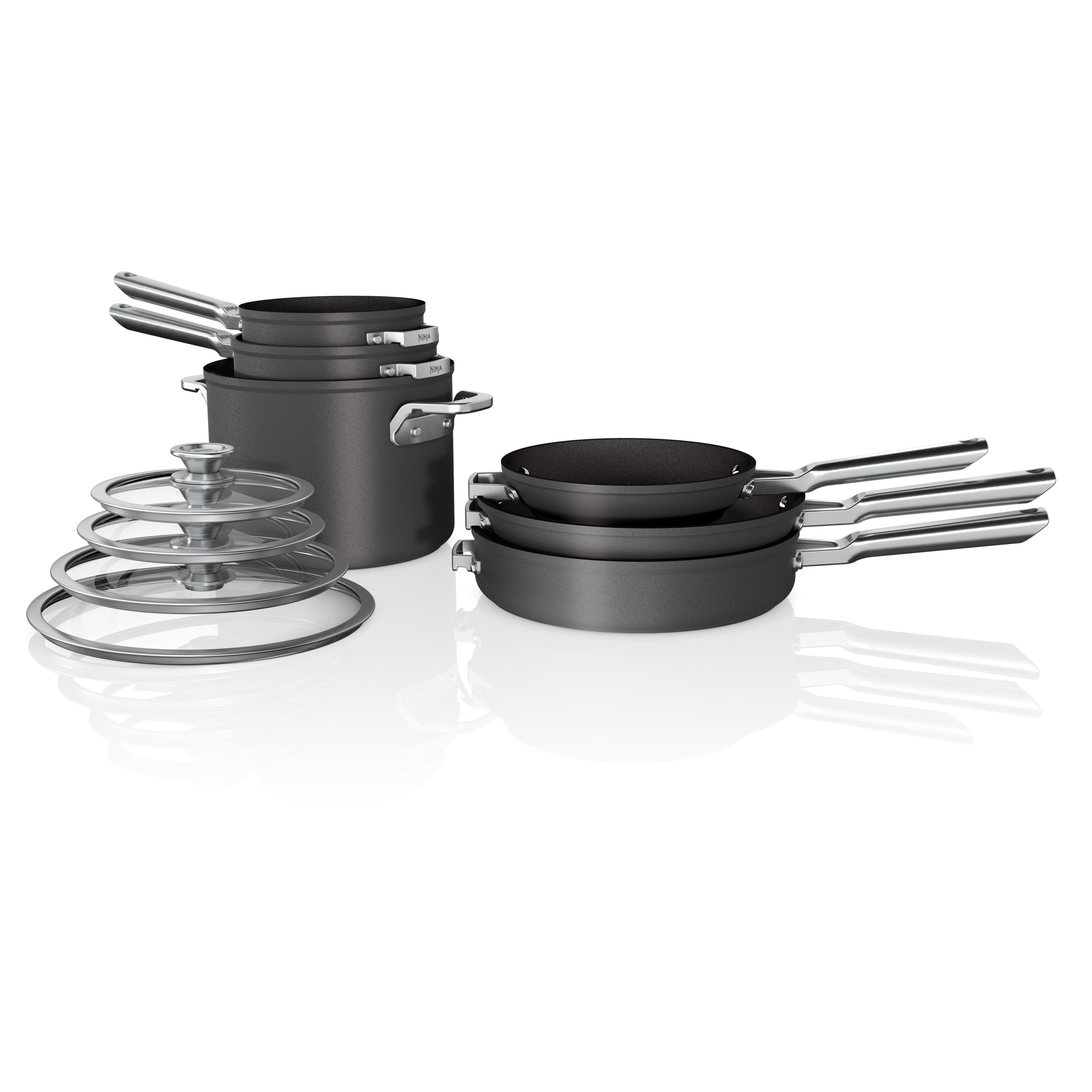 Ninja 10-Piece 9.25-in Aluminum Cookware Set with Lid in the