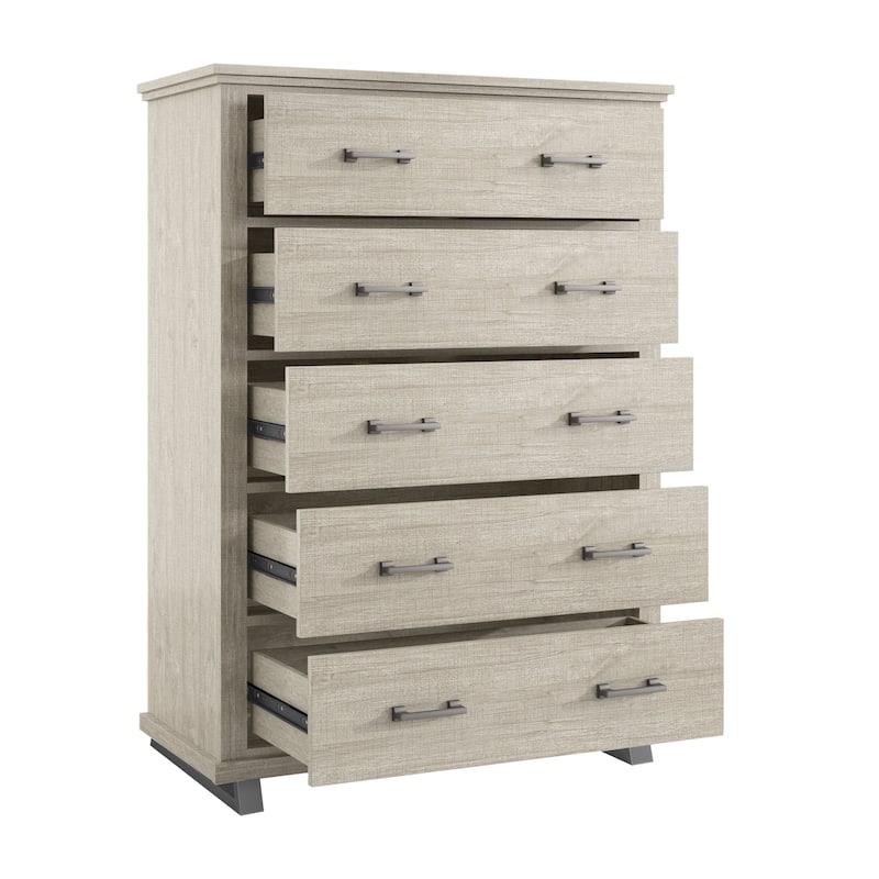 Farmhouse-inspired 2-Piece Bedroom Set - 1 Chest and 1 Dresser