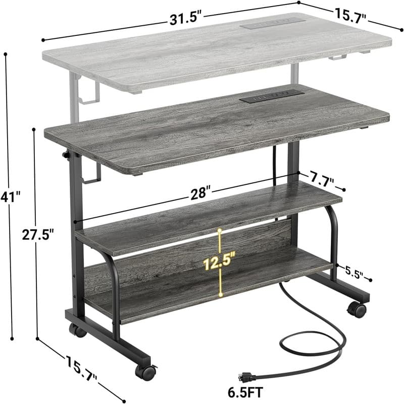 32" Height Adjustable Standing Desk