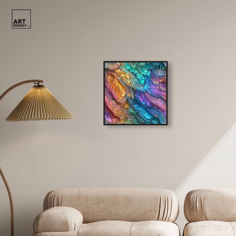 Glittering Spectrum I Canvas by Art Remedy