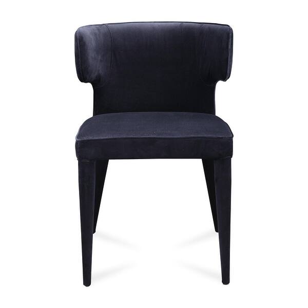 slide 2 of 10, NADAAL STUDIOS Pierce, Upholstered Barrel-Style Seating Dining Chair - 20"W x19"D x31"H Black