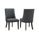 preview thumbnail 17 of 25, Linon Allard Modern Dining Chairs with Espresso Legs (Set of 2)