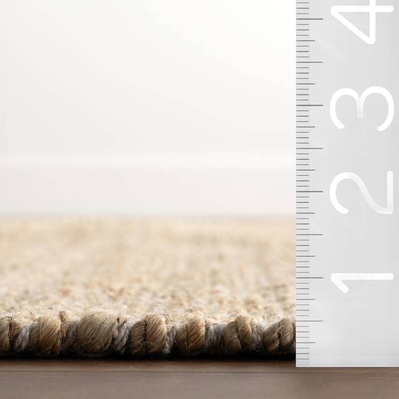 Nuloom Eladia Solid Jute Area Rug