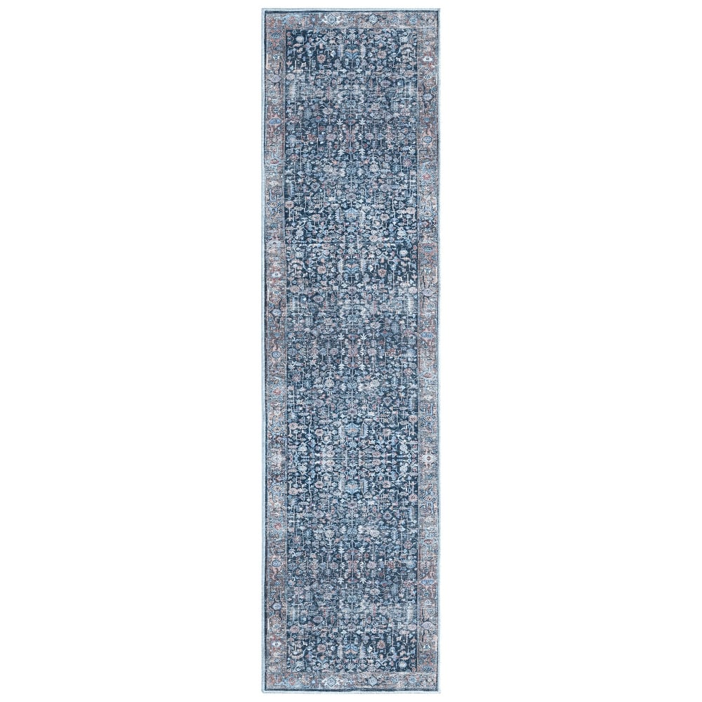 Everwash Callaghan Edith Distressed Vintage Machine Washable Area Rug
