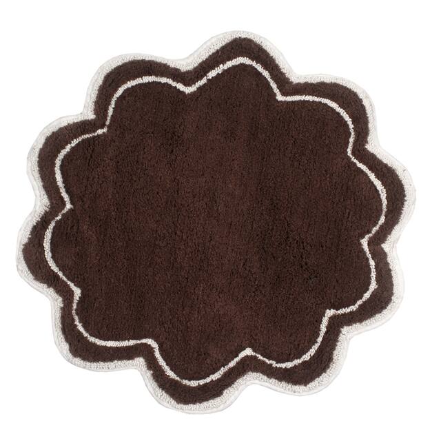 Home Weavers Allure Collection Absorbent Cotton, Machine Washable and Dry Bath Rugs