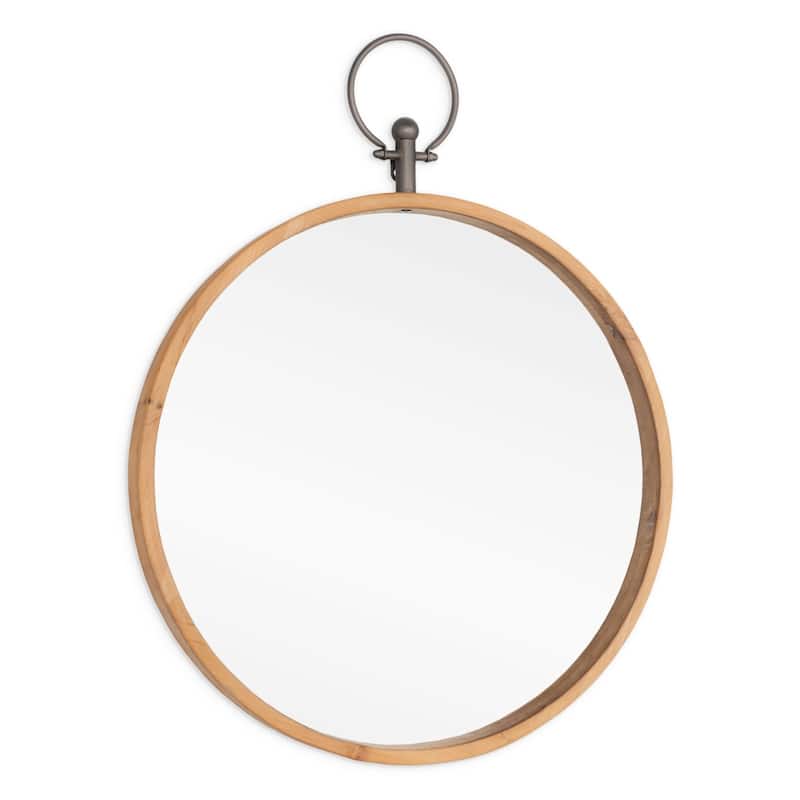 Harlow 24" Wood Wall Mirror - 24" x 2" x 30"