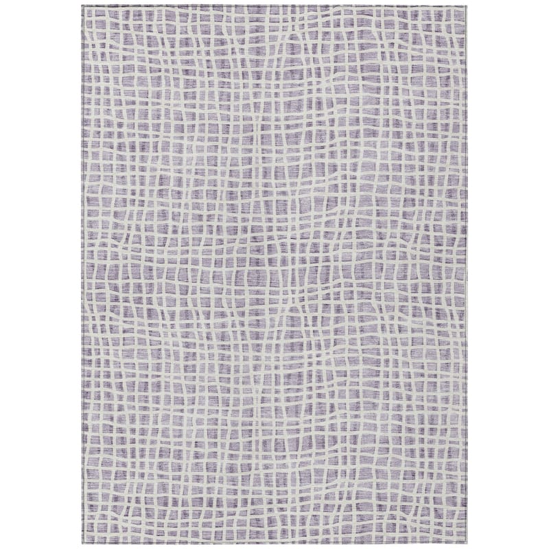 Machine Washable Indoor/ Outdoor Chantille Abstract Modern Rug