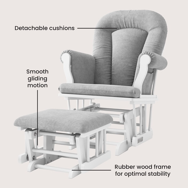 Forever Eclectic Cozy Glider Rocker and Ottoman Bed Bath Beyond 28593931