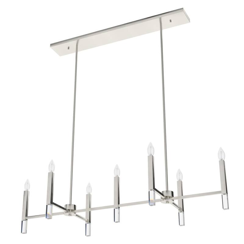 Hunter Sunjai Candle Chandelier - Entry, Kitchen Island, Dining Room, Living Room - Geometric, Glam, Contemporary