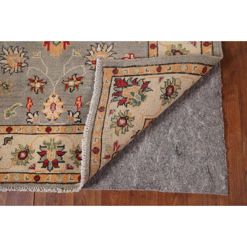 Floral Oushak Oriental Accent Rug Hand-Knotted Wool Carpet - 3'6" x 4'9"