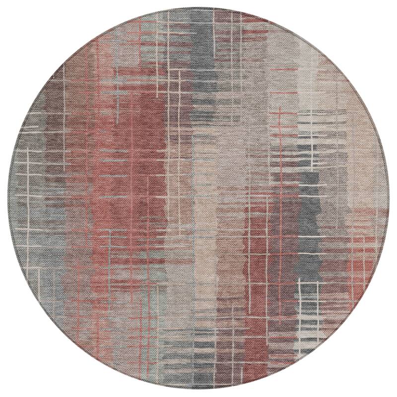 Machine Washable Indoor/ Outdoor Contemporary Aaron Chantille Rug