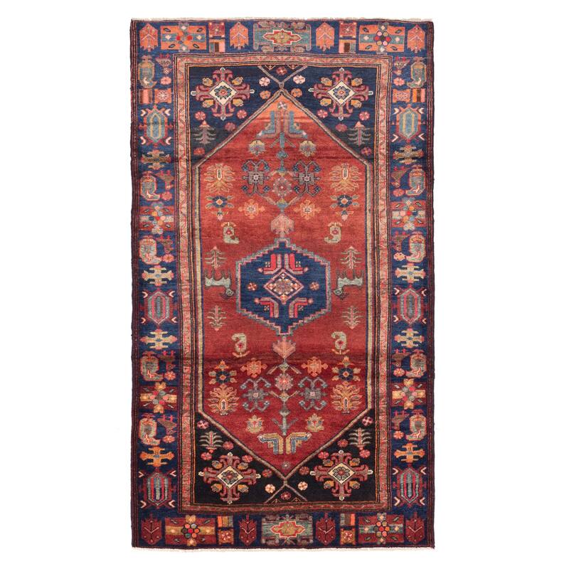 ECARPETGALLERY Hand-knotted Konya Anatolian Red Wool Rug - 4'6 x 8'2