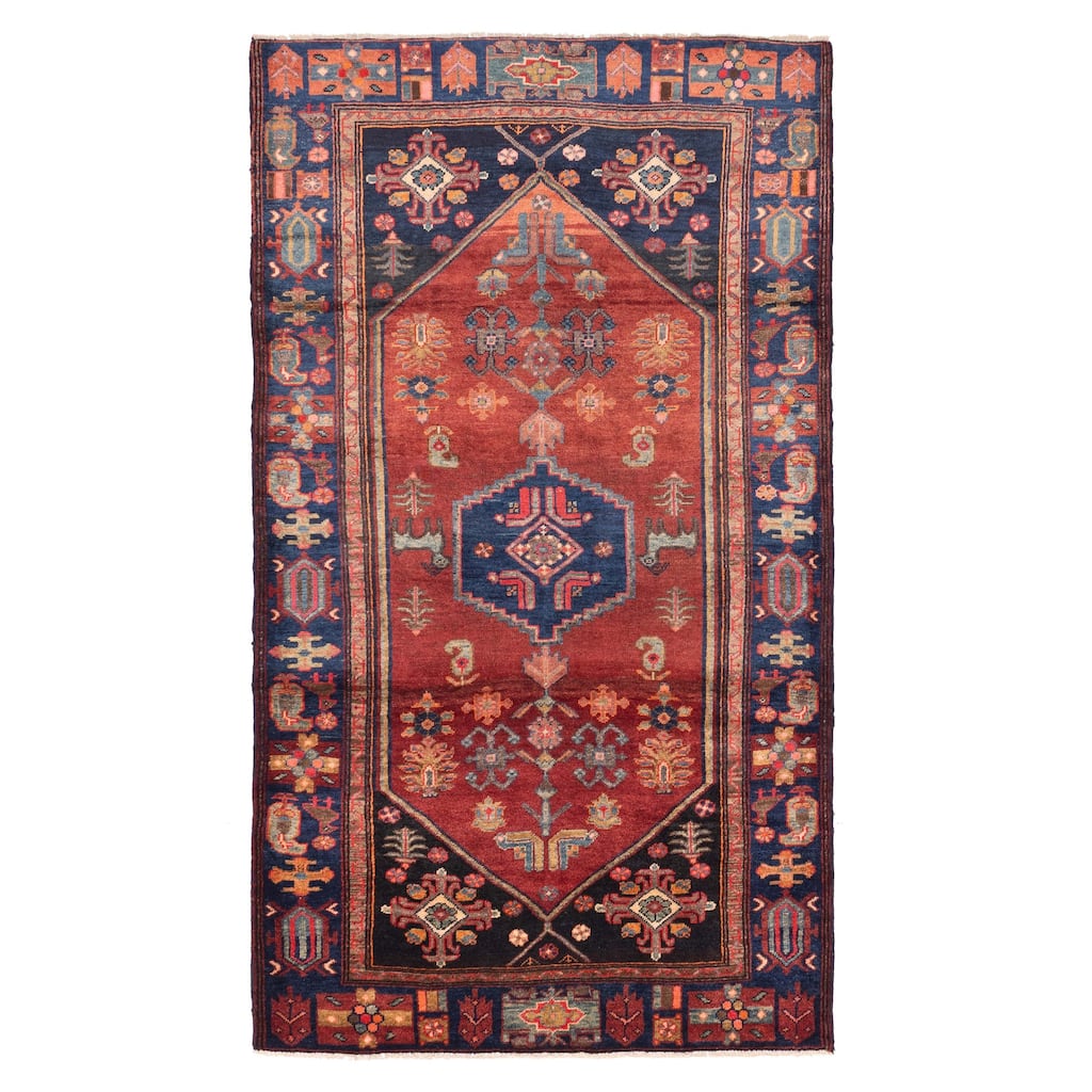 ECARPETGALLERY Hand-knotted Konya Anatolian Red Wool Rug - 4'6 x 8'2
