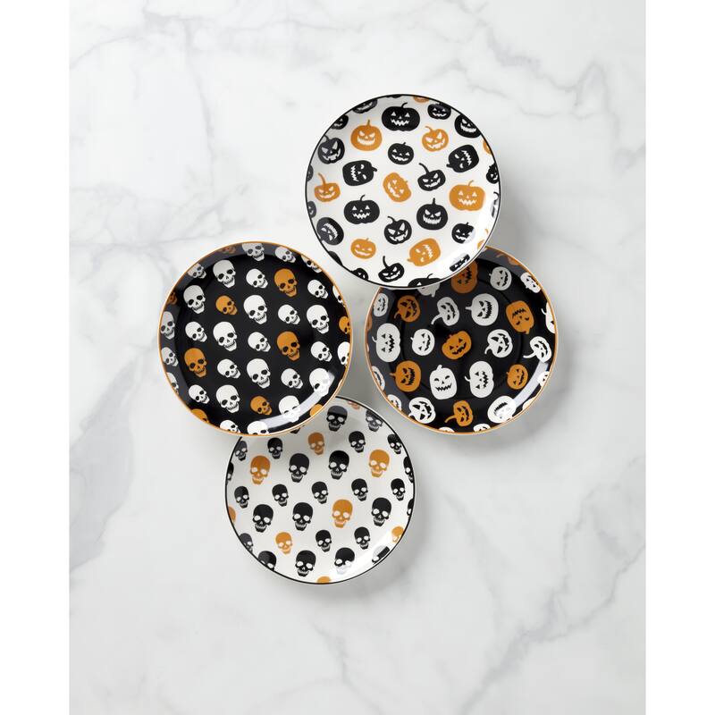 Oneida Vintro Halloween Accent Plates, Set of 4