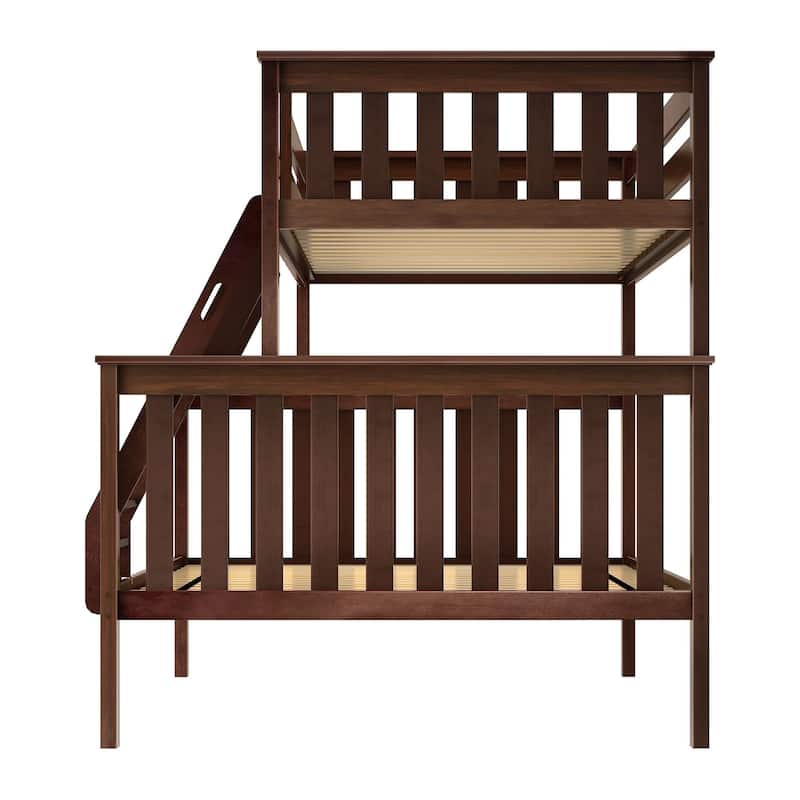 Now Furniture Twin Over Full Bunk Bed with Angled Ladder