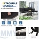 preview thumbnail 13 of 52, EROMMY 3-Piece Patio Conversation Set with Glass Table & 2 Armchairs, Seat Cushions