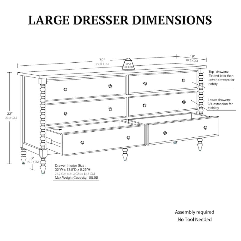 long dresser dimensions Morrison Wide Dresser Dimensions & Drawings