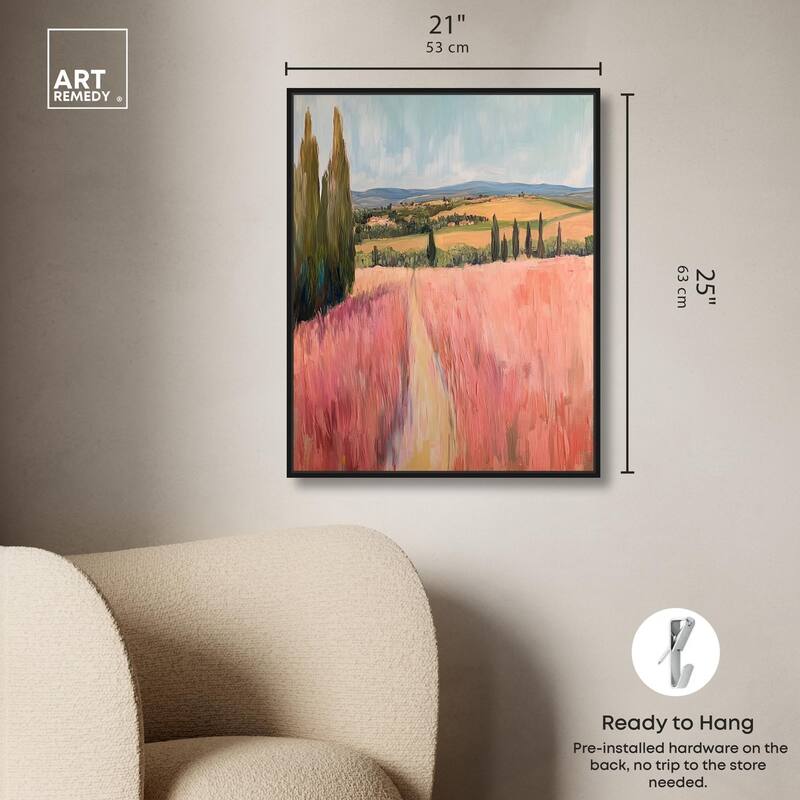 Cypress Path Canvas by Art Remedy