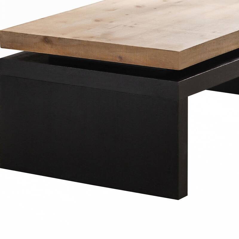 Rectangular Solid Wood Coffee Table