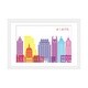 preview thumbnail 7 of 18, iCanvas "Atlanta II Skyline Pop" by Paul Rommer White - 16x24x1