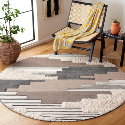 SAFAVIEH Handmade Kenya Atlandida Modern Tribal Wool Rug