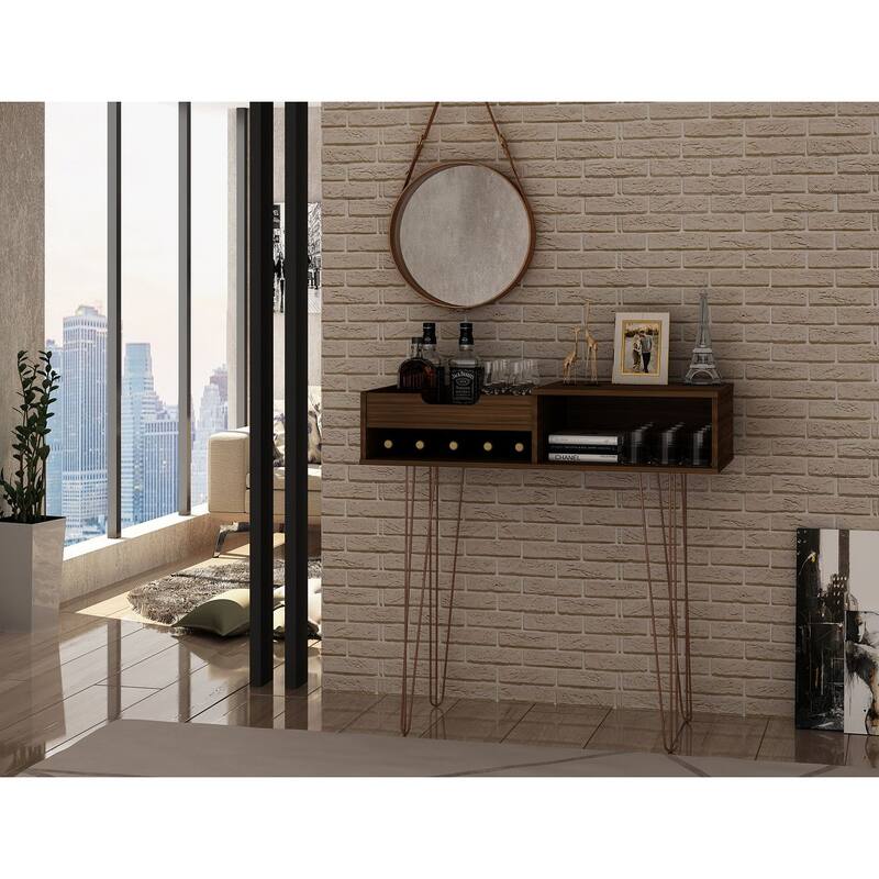 Manhattan Comfort Rockefeller 39.37 Entryway Console with 3 Compartments