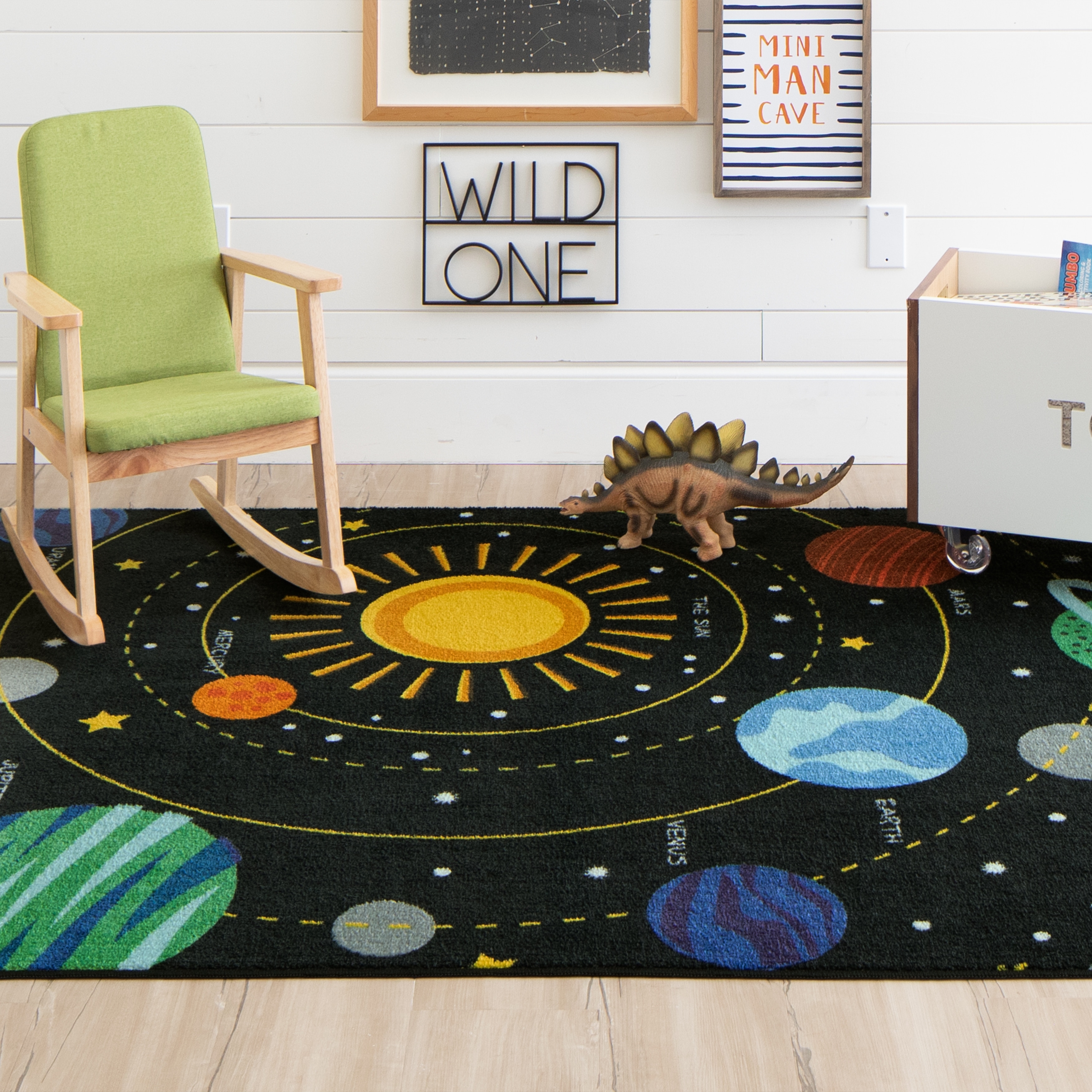 Kids Room Area Rugs Retro Globe Map Floor Beach Mat Home Round Yoga Soft Carpet 