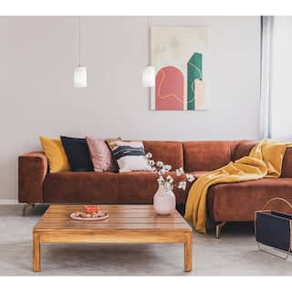 AFX Leo 1-Light Pendant - Clear Glass Shade - Light Antique Brass Finish