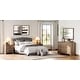 preview thumbnail 12 of 13, WAMPAT 4-Piece Bedroom Set, Queen Bed Frame, 2 Nightstands & 6-Drawer Dresser