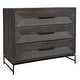 preview thumbnail 3 of 3, Uttermost 24671 Knox 36" Wide 3 Drawer Acacia Veneer Dresser