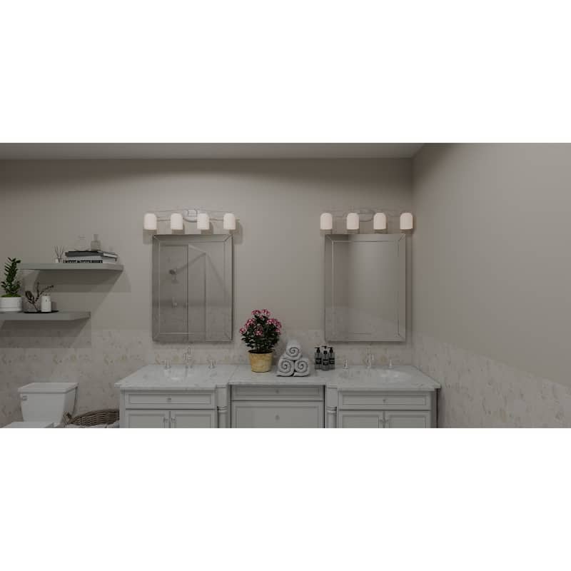 Ulysses 4-Light Brushed Nickel Bath Light