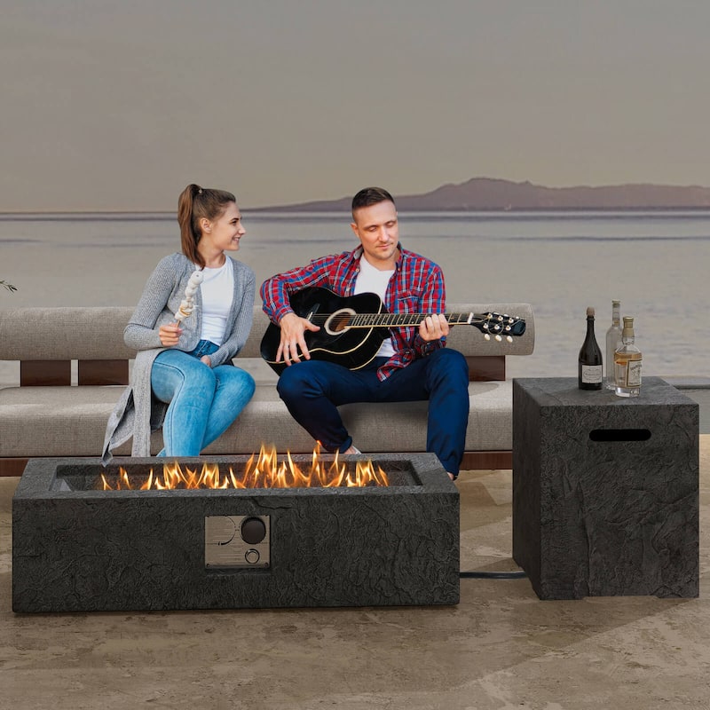 Propane Fire Pit Table Set Gas Fire Pits