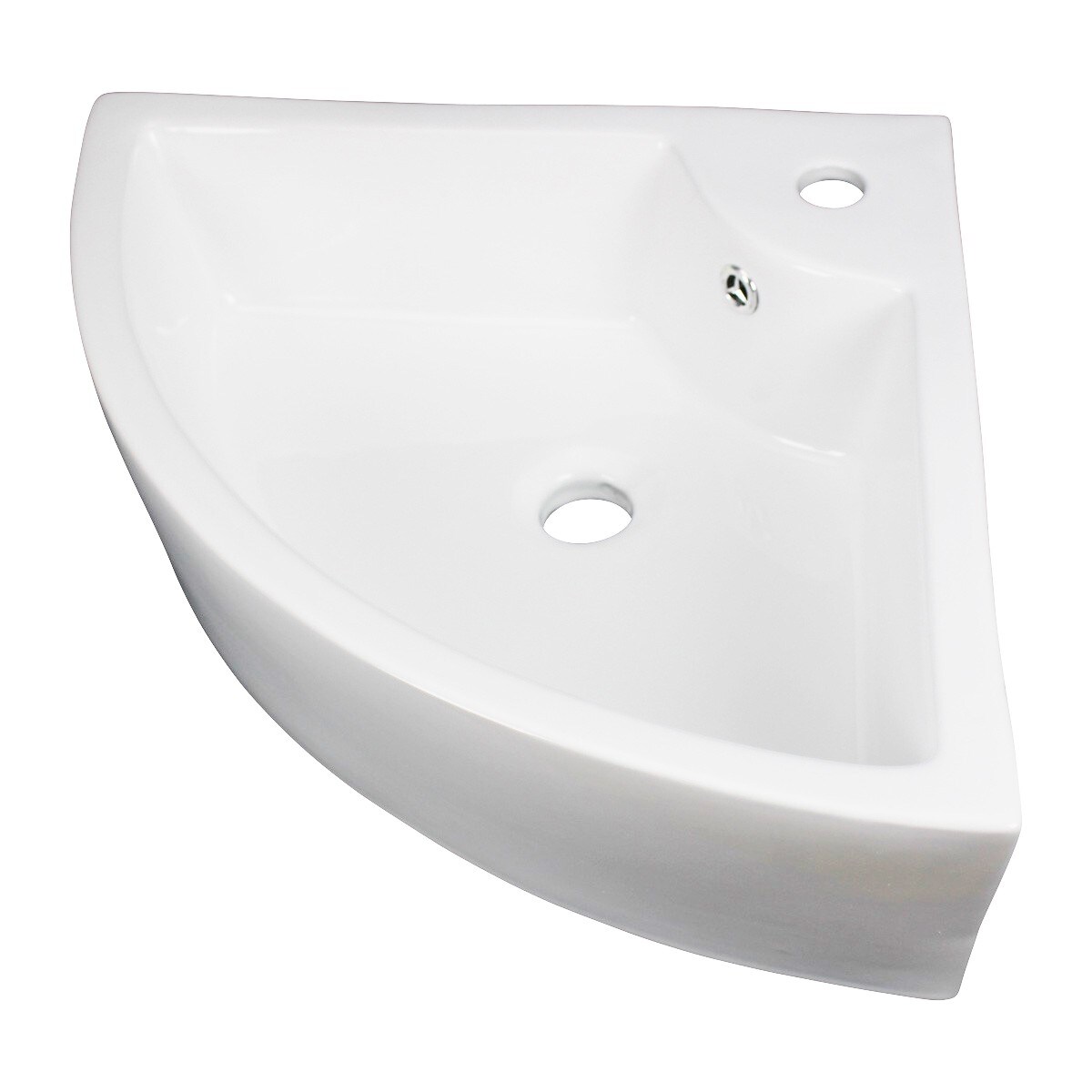 Shop Small Bathroom Corner Sink Above Counter Angled Vessel Faucet