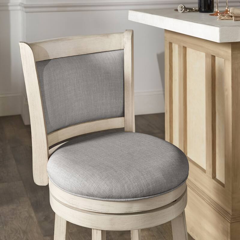 Verona Panel Back Swivel Counter Height Stool by iNSPIRE Q Classic