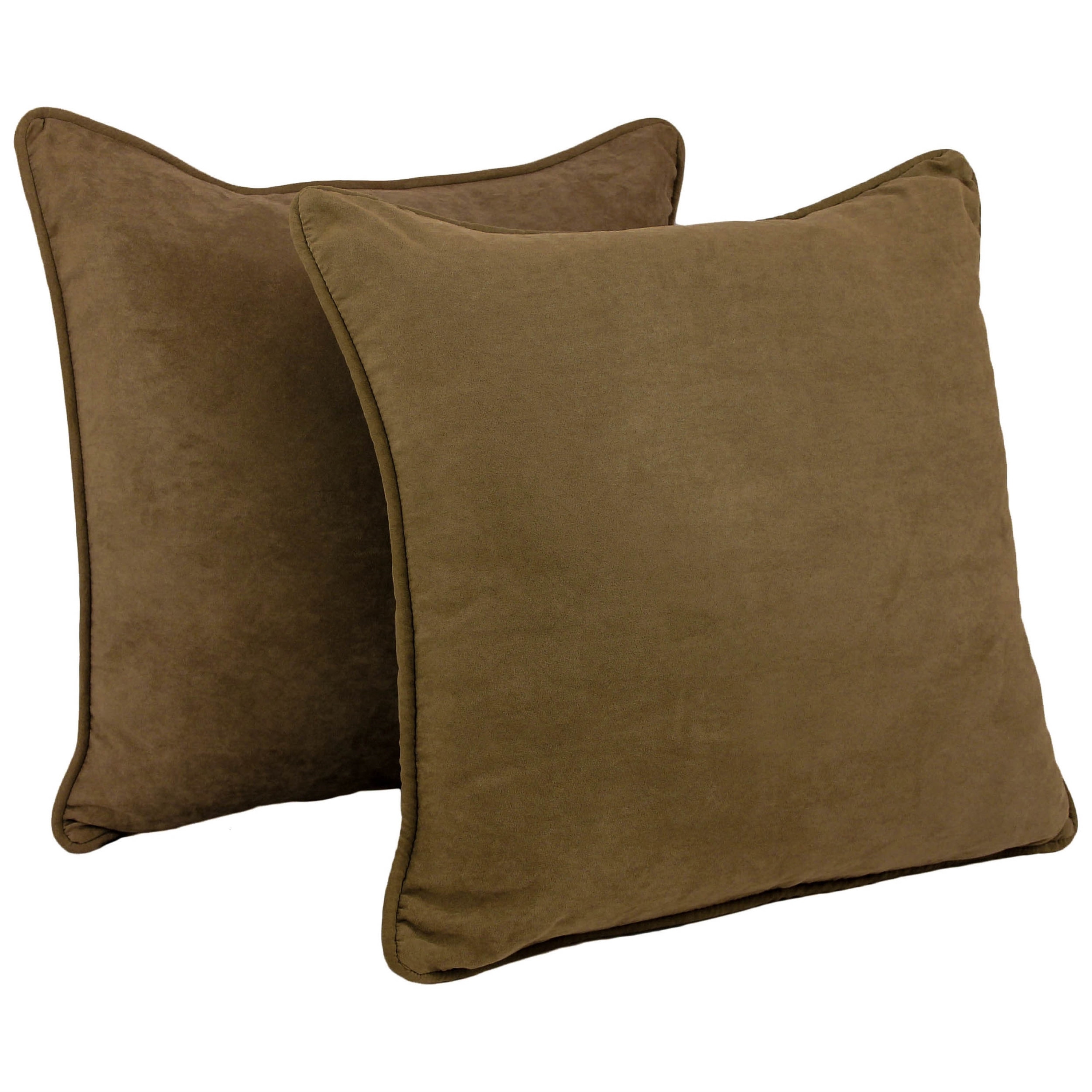 Blazing Needles 25-in. Square Microsuede Throw Pillows (Set - Picture 52 of 89