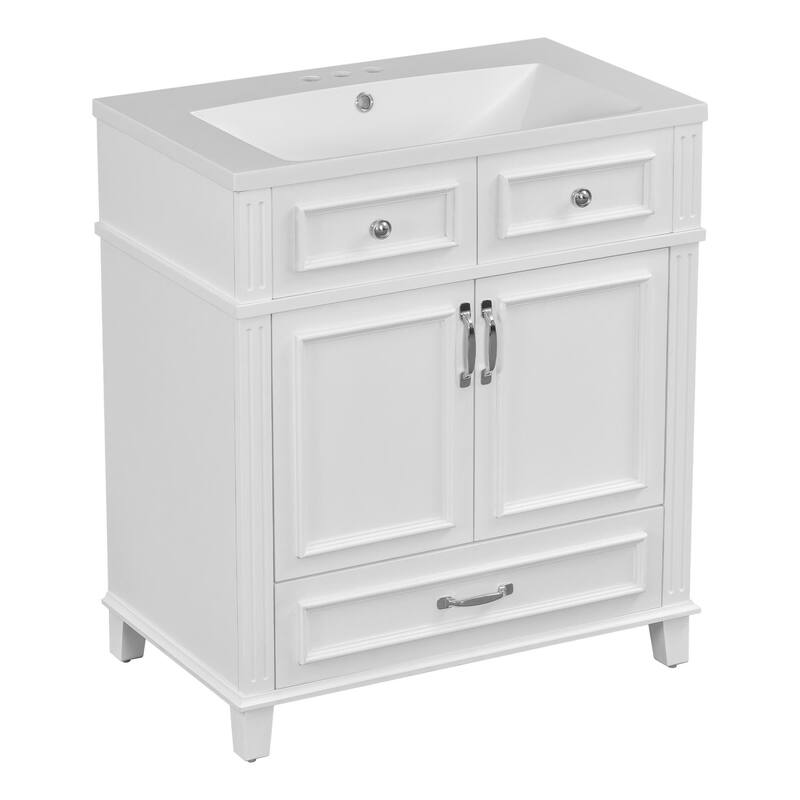 30'' Solid Wood Bathroom Vanity with sink