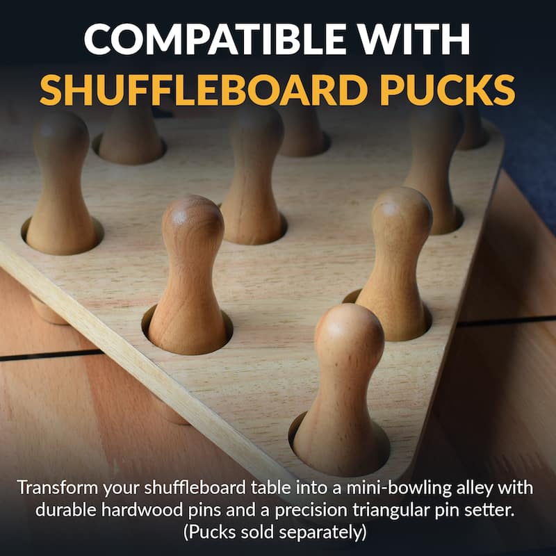 Hathaway Wood Shuffleboard Bowling Pin Set - N/A