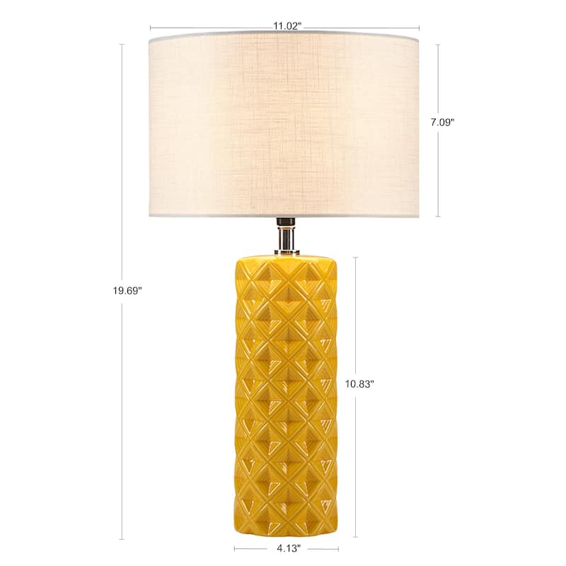 510 Design Macey Geometric Ceramic Table Lamp