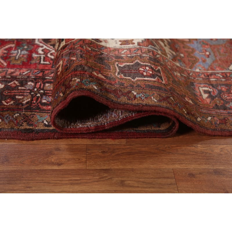 Vegetable Dye Heriz Persian Dining Room Area Rug Wool Hand-knotted - 7'11" x 10'1"
